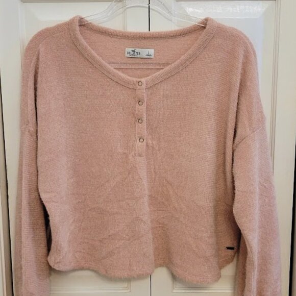 Hollister Pink Henley, Ladies Size Large - Picture 5 of 5